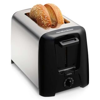 2 Slice Metal Toaster, Black (22614V)