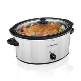 5 Quart Slow Cooker, Silver (33156RG)