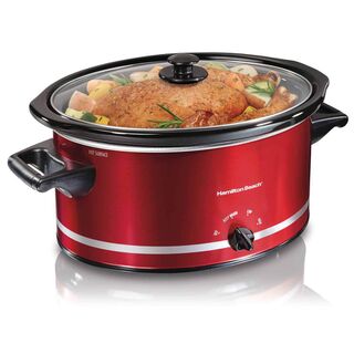 8 Quart Slow Cooker, Red (33184)