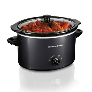3 Quart Slow Cooker, Matte Black (33231)