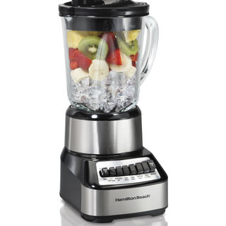 Wave Crusher® Multi-Function Blender with Mess-free 40oz Glass Jar, 700W Black & Stainless (54221G)