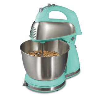 6 Speed Stand Mixer, Aqua Blue (64658)