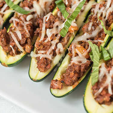 Recipe for Italian Stuffed Zucchini Boats