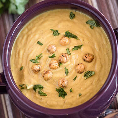 Recipe for Roasted Cauliflower Soup with Turmeric