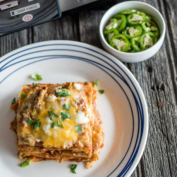 Recipe for Slow Cooker South of the Border Lasagna
