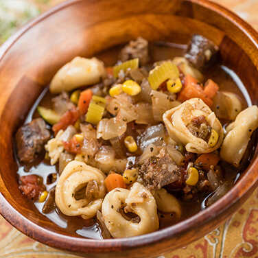 Recipe for Slow Cooker Sausage and Tortellini Stew