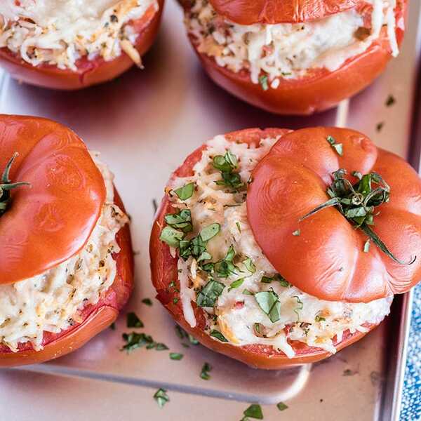 Recipe for Italian  Baked Stuffed Tomatoes
