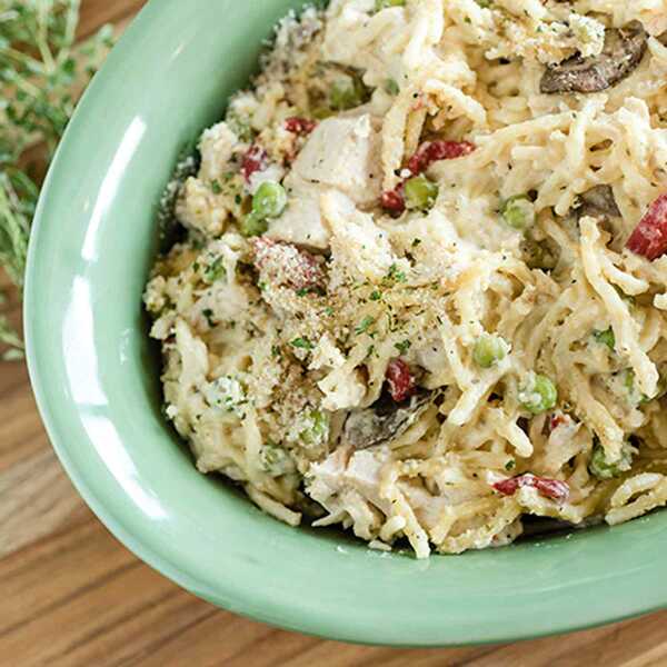 Recipe for Slow Cooker Turkey Tetrazzini