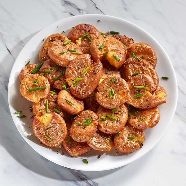 Recipe for Air Fryer Crispy Smashed Red Potatoes