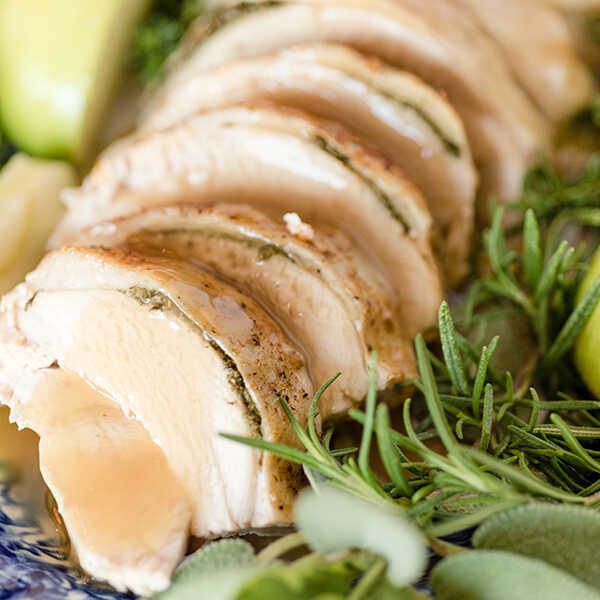 Recipe for Apple Herb Roasted Turkey and Turkey Breast
