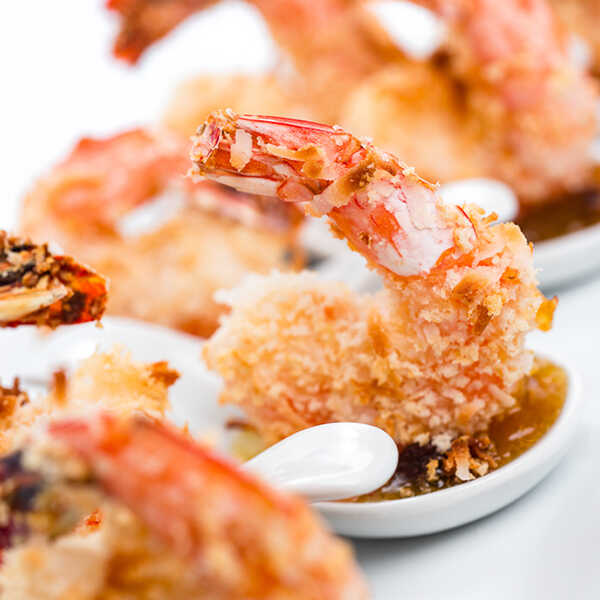 Recipe for Baked Coconut Shrimp with Curried Chutney
