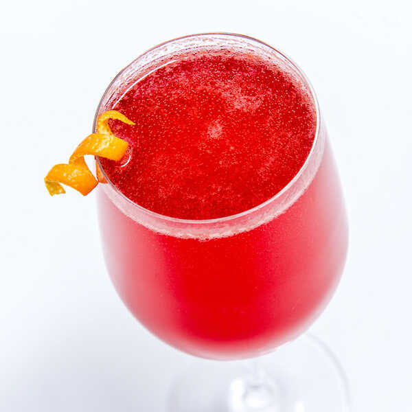 Recipe for Blueberry Pomegranate Mimosa