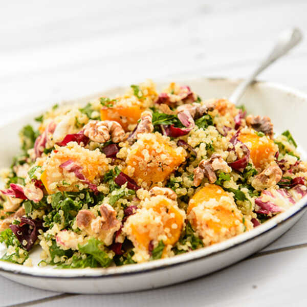 Recipe for Warm Butternut Squash and Quinoa Salad