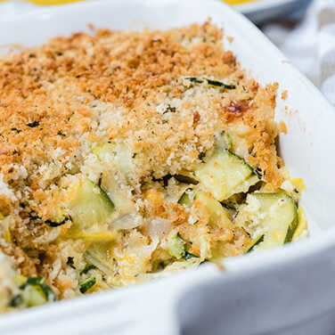 Recipe for Cheesy Zucchini Squash Casserole