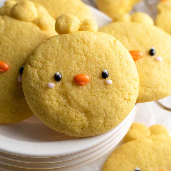 Recipe for Chick Shaped Lemon Cookies