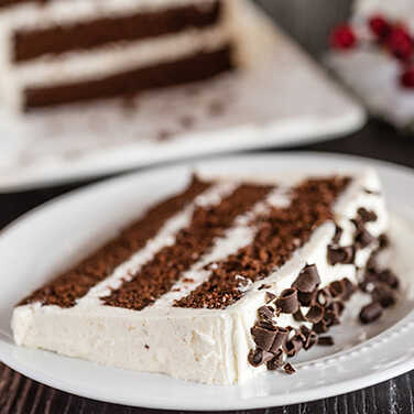 Recipe for Chocolate Eggnog Torte