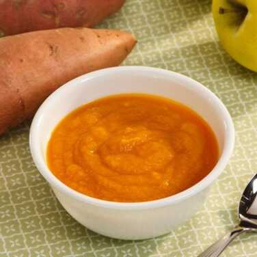 Recipe for Baby Food Cinnamon Apple Sweet Potato Smoosh