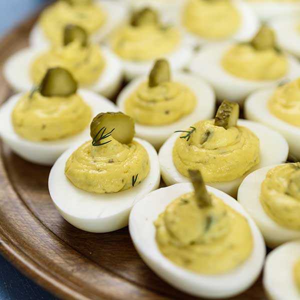 Recipe for Dill Pickle Deviled Eggs