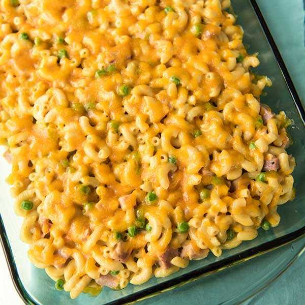 Recipe for Ham & Pea Mac & Cheese