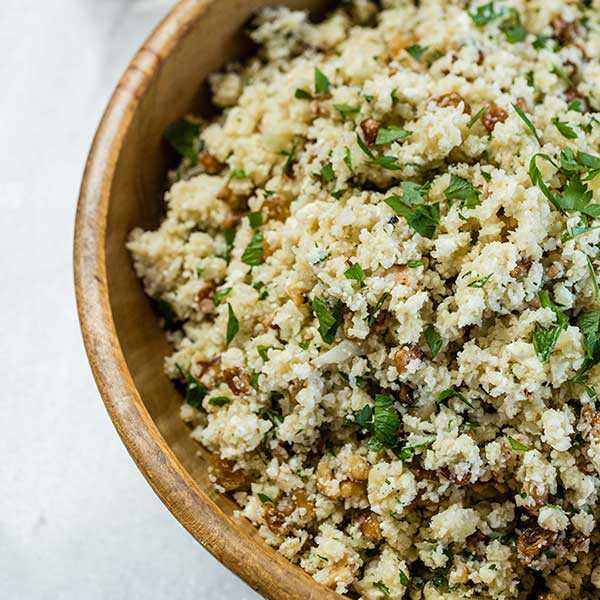 Recipe for Mediterranean Cauliflower Rice