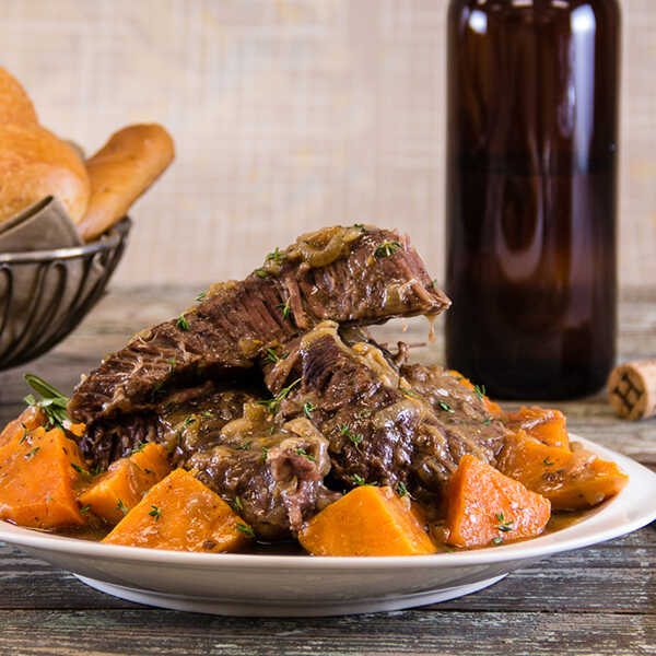 Recipe for Slow Cooker Oktoberfest Pot Roast