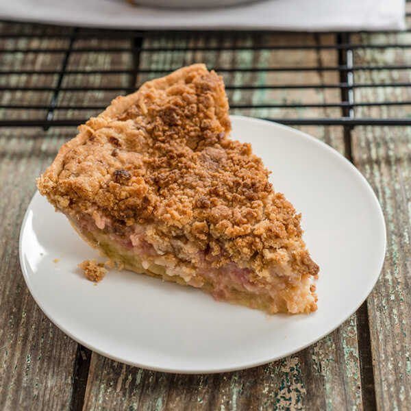 Recipe for Rhubarb Custard Pie