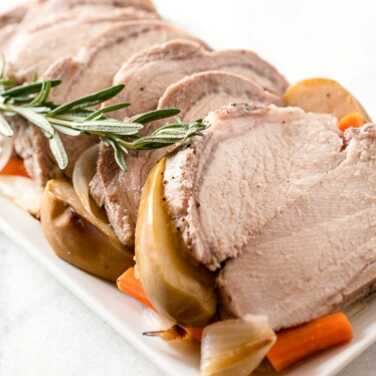 Recipe for Slow Cooker Pork Roast with Carrots, Apples and Rosemary