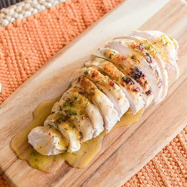 Recipe for Sous Vide Turkey Breast with Orange-Rosemary Butter