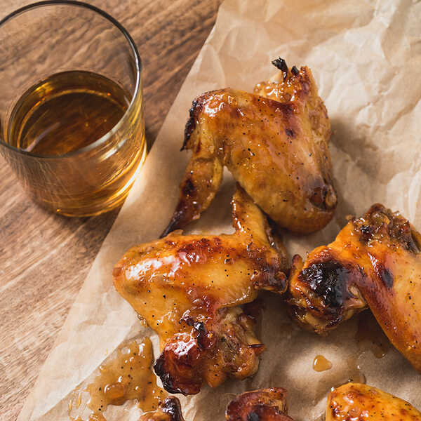 Recipe for Slow Cooker Bourbon Maple Wings