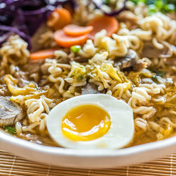 Recipe for Slow Cooker Ramen Soup with Pork