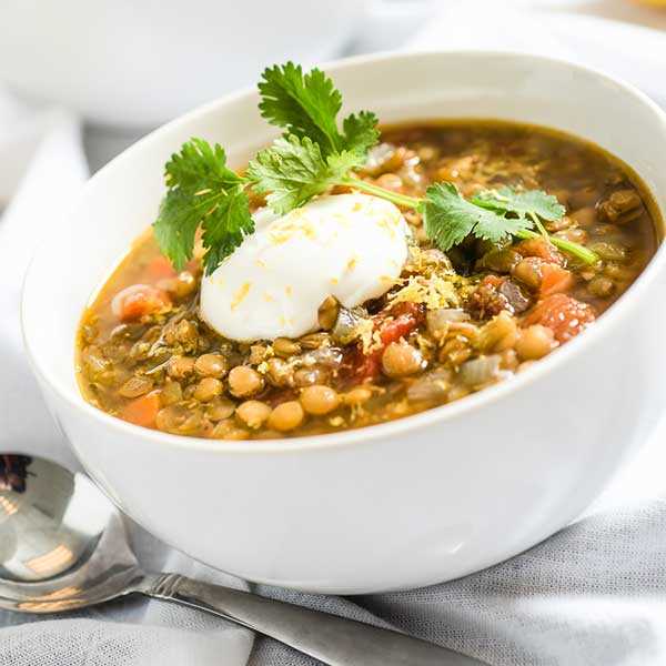 Recipe for Slow Cooker Vegetarian Lentil Soup