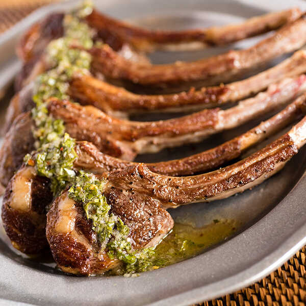 Recipe for Sous Vide Lamb Chops with Chimichurri Sauce