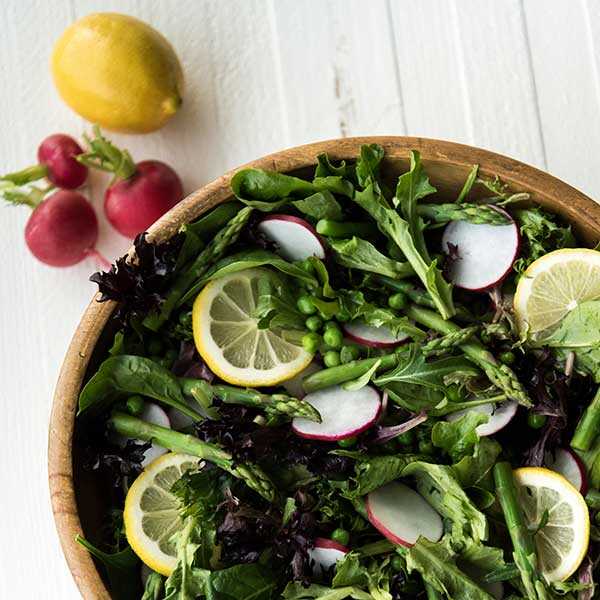 Recipe for Spring Green Salad with Radishes