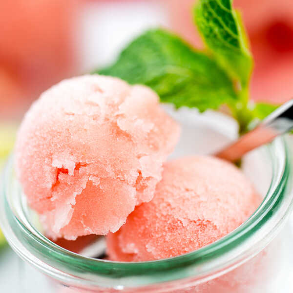 Recipe for Watermelon Lime Mint Sorbet