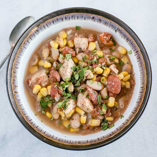 Recipe for Slow Cooker White Chicken and Corn Chili