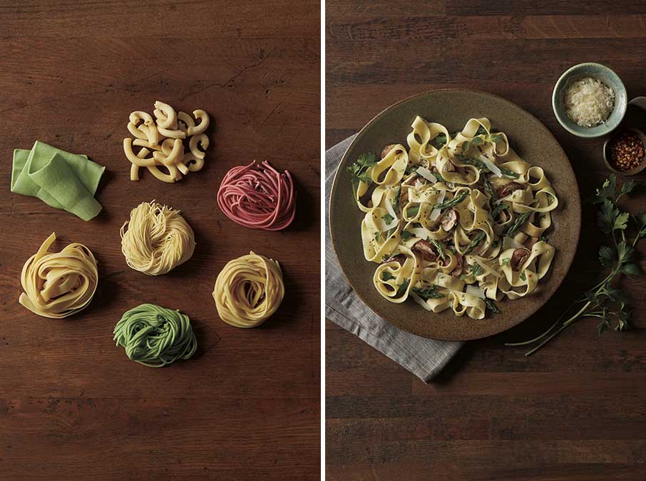 pasta on a white plate