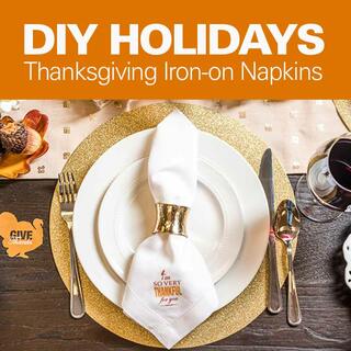 Click for DIY Holidays: Thanksgiving Iron-On Napkins
